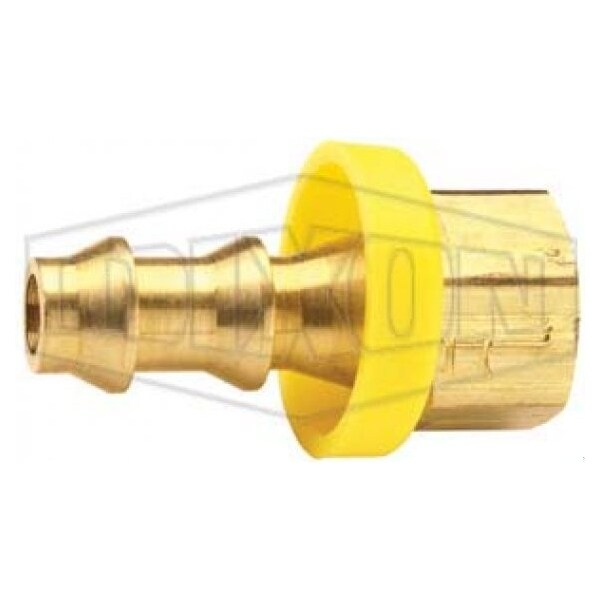 Dixon 292 Hose to Tube Fitting, 5/16 in x 1/2-20 Nominal, Push-On Hose Barb x Female SAE Inverted Flare Ri 2920508C - main